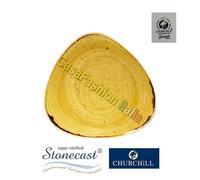 CHURCHILL MUSTARD SEED YELLOW GIALLO PIATTO PORCELLANA STONECAST 1 2024