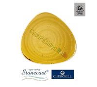 CHURCHILL MUSTARD SEED YELLOW GIALLO PIATTO PORCELLANA STONECAST 1 2024