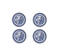 Churchill Piatti piani in salice blu, 25,4 cm, set da 4