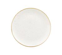 Churchill Stonecast Piatto Piano, Porcellana, Barl White, Bianco 29x2x29 Cm