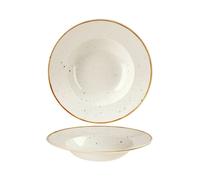 Churchill Stonecast Piatto Pasta, Porcellana, Barl White, Bianco 28x5x28 Cm