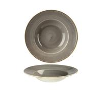 Churchill Stonecast Piatto Pasta, Porcellana, Pepper Grey Grigio 28x5x28 Cm