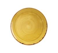 Churchill Stonecast Piatto Piano, Porcellana, Must Giallo 29x2x29 Cm