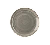 Churchill Stonecast Piatto Piano, Porcellana, Pepper Grey Grigio 26x2x26 Cm