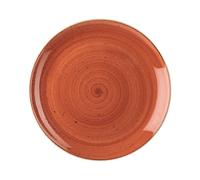 Churchill Stonecast Piatto Piano, Porcellana, Spice Orange Arancione 29x2x29 Cm