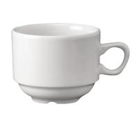 Churchill Super vetrificata P271 Whiteware impilabile Nova Tazza di tè, colore: bianco (Confezione da 24)