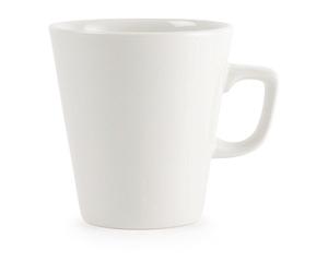 Churchill Super Vitrified W003 - Tazza da caffè con latte, confezione da 6, colore: Bianco