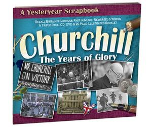 Churchill - The Years Of Glory: A Yesteryear Scrapbook (DVD, CD, Booklet)