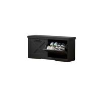 CHURICH-E Scarpiera, Sgabello e mobiletto portascarpe da montare sulla porta, organizer salvaspazio for l'ingresso,Panca d'ingresso(Black)