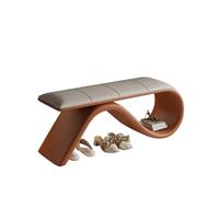 CHURICH-E Scarpiera, Sgabello for cambiare le scarpe - Uno sgabello semplice ed elegante for indossare, sia for la casa che for lo shopping,Panca d'ingresso(Orange,140cm)