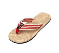 CHURICH-E Slides, infradito traspiranti da uomo - sandali leggeri da spiaggia per passeggiate estive all'aria aperta, pantofole, Colore: rosso, 41 EU