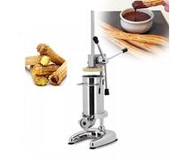 Churro Maker Machine, Churrera manuale in acciaio inossidabile con 5 stampi, capacità 2L/3L, design verticale per ciambelle e churros