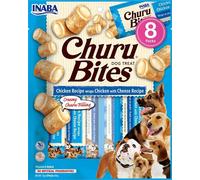 INABA CANE SNACK CHURU BITES CF. (8 PEZZI) RICETTA DI POLLO & FORMAGGIO 96 GR