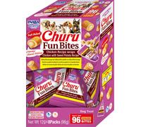 INABA Dog Churu Fun Bites Chicken with Sweet Potato 8x12g wraps con pollo e patate dolci per cani