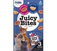 Churu Juicy Bites per Gatti 3 x 11,3 g - Aroma di pollo e di tonno