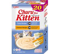 Churu Kitten Snack per Gattini Sotto i 12 Mesi Gusti Tonno e Pollo 20 Stick x 14