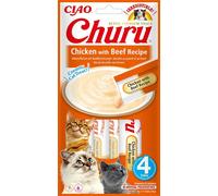 Churu Snack Cremoso al Pollo per Gatti 4x14 g - Con manzo