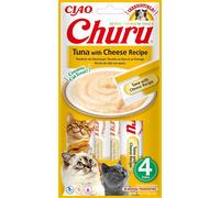 Churu Snack Cremoso al Tonno per Gatti 4x14 g - Con formaggio