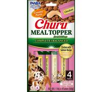 Churu Snack Cremoso per Cani - Meal Topper 4 x 14 g - Pollo con salmone