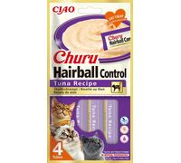 Churu Snack Cremoso per Gatti Hairball Control 4x14 g - Tonno
