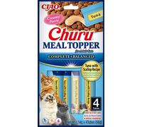 INABA Meal Topper Tuna Scallop 4x14 g Aggiunta cremosa di tonno e capesante al cibo per gatti