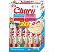Churu Snack per Gatti Cremoso in 4 Varietà Al Tonno E Frutti Di Mare - 20 Stick