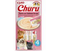 CHURU Snack Stick Gatto 4x14G TONNO CON SALMONE