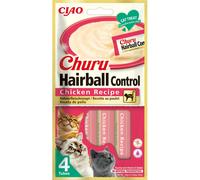 Inaba Cat Ciao Churu Hairball snack cremosa - pollo 4 x 14 g