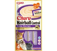 Inaba Cat Ciao Churu Hairball snack cremosa - tonno 4 x 14 g