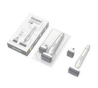 CHUSE Bio Pen BIO4 Derma Stamp - Timbro per microneedling per pelle, viso, capelli, cuoio capelluto e barba, strumento per microneedle Dermastamp con 2 testine di ricambio, set di timbri per