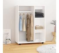 Chusui Armadio,Armadio Camera da Letto,Armadio Salvaspazio,Armadio Guardaroba,Armadio di Stoccaggio,Armadio Bianco 80x40x110 cm in Truciolato
