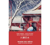 Chute de neige sur le temple Kiyomizu Kyoto - Carnet de notes japonais petit format