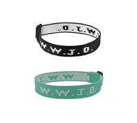 CHUU YUNG WWJD Braccialetti What would Jesus Do Braccialetto Lettera Corrispondente Amicizia Braccialetti intrecciati Inspirational Religioso Cristiano Braccialetto Protezione Gioielli per Donne