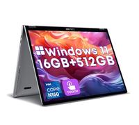 CHUWI Computer portatile 2 in 1 da 10,5 pollici, Intel N150,16 GB RAM 512 GB SSD, mini laptop Windows 11, FHD 1920 * 1200 IPS Touchscreen, tastiera retroilluminata, WiFi 6, BT5.2, ventilatore, PC