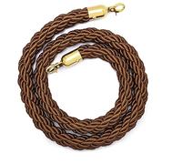 CHUXIBA Barrier Ropes Transenne Corda delimitare e chiudere 1-5m Queue Divider Hemp Rope Crowd Control of Hotel Celebration Queue guidance Twisted Queue Barrier Rope/Brown/1.5M