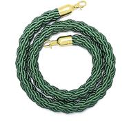 CHUXIBA Barrier Ropes Transenne Corda delimitare e chiudere 1-5m Queue Divider Hemp Rope Crowd Control of Hotel Celebration Queue guidance Twisted Queue Barrier Rope/emerald/Green