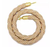 CHUXIBA Barrier Ropes Transenne Corda delimitare e chiudere 1-5m Queue Divider Hemp Rope Crowd Control of Hotel Celebration Queue guidance Twisted Queue Barrier Rope/Khaki/1.8m