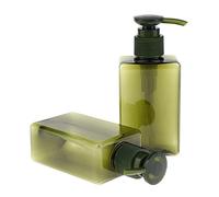 ChuYiElegance 2 Bottiglie di Plastica Vuote Da 150 Ml con Pompa, Contenitori Ricaricabili per Shampoo, Lozioni, Sapone Liquido per Le Mani, Creme per Il Corpo, verde, 150 ml