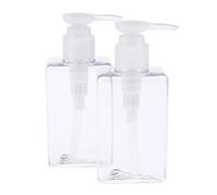 ChuYiElegance 2 Bottiglie di Plastica Vuote Da 150 Ml con Pompa, Contenitori Ricaricabili per Shampoo, Lozioni, Sapone Liquido per Le Mani, Creme per Il Corpo, Traslucido, 150 ml
