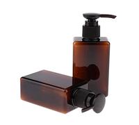 ChuYiElegance 2 Bottiglie di Plastica Vuote Da 150 Ml con Pompa, Contenitori Ricaricabili per Shampoo, Lozioni, Sapone Liquido per Le Mani, Creme per Il Corpo, Marrone, 150 ml
