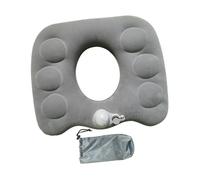 ChuYiElegance Cuscino Gonfiabile a, Cuscino per Sedile, Morbido, Portatile E Comodo per Il Coccige, Cuscino a per Emorroidi per Ufficio E Auto, Grigio
