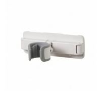 ChuYiElegance Portasciugacapelli da Parete Supporto Soffione Staffa Braccio Pieghevole Base Rettangolare Ergonomico con Blocco Manico Angolo Regolabile