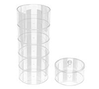 ChuYiElegance Scatola Organizer Cilindrica Trasparente Multiuso per La Camera Da Letto, 6 strati