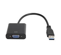 ChuyTrading Cavo adattatore da USB 3.0 a VGA, convertitore USB-VGA con supporto audio e video, risoluzione 1920×1080, plug and play per estensione del monitor su computer 7/8/10