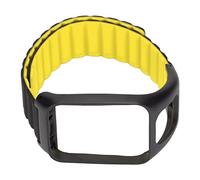 ChuyTrading Cinturino magnetico in silicone per orologio, cinturino di ricambio per Runner 2 e 3, serie Spark, braccialetto con chiusura magnetica regolabile e morbido, comodo e adatto (Nero Giallo)