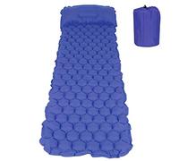 ChuyTrading Materassino gonfiabile per dormire, letto ad aria per campeggio, escursionismo e viaggi, materasso leggero e portatile con design a profilo 3D, materassino da campeggio compatto e (Blu)