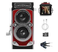 CHUZHAO Vintage Mini Fotocamera Digitale Rosso