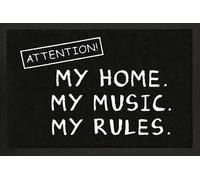 Chwarz,aus Polypropylen und Rutschfester Gummi-un - Attention! - Zerbino My Home.My Music.My Rules.S