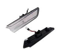 Chwqfuhf Per G35 Coupe 2003-2007 Indicatori Direzione Gli Indicatori Laterali Ambra Gruppo Luci Posizione Laterali A LED Complete Parafango Anteriore Indicatore direzione dinamico(Clear Lens Amber)