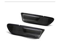 Chwqfuhf Per G35 Coupe 2003-2007 Indicatori Direzione Gli Indicatori Laterali Ambra Gruppo Luci Posizione Laterali A LED Complete Parafango Anteriore Indicatore direzione dinamico(Smoked Lens Amber)